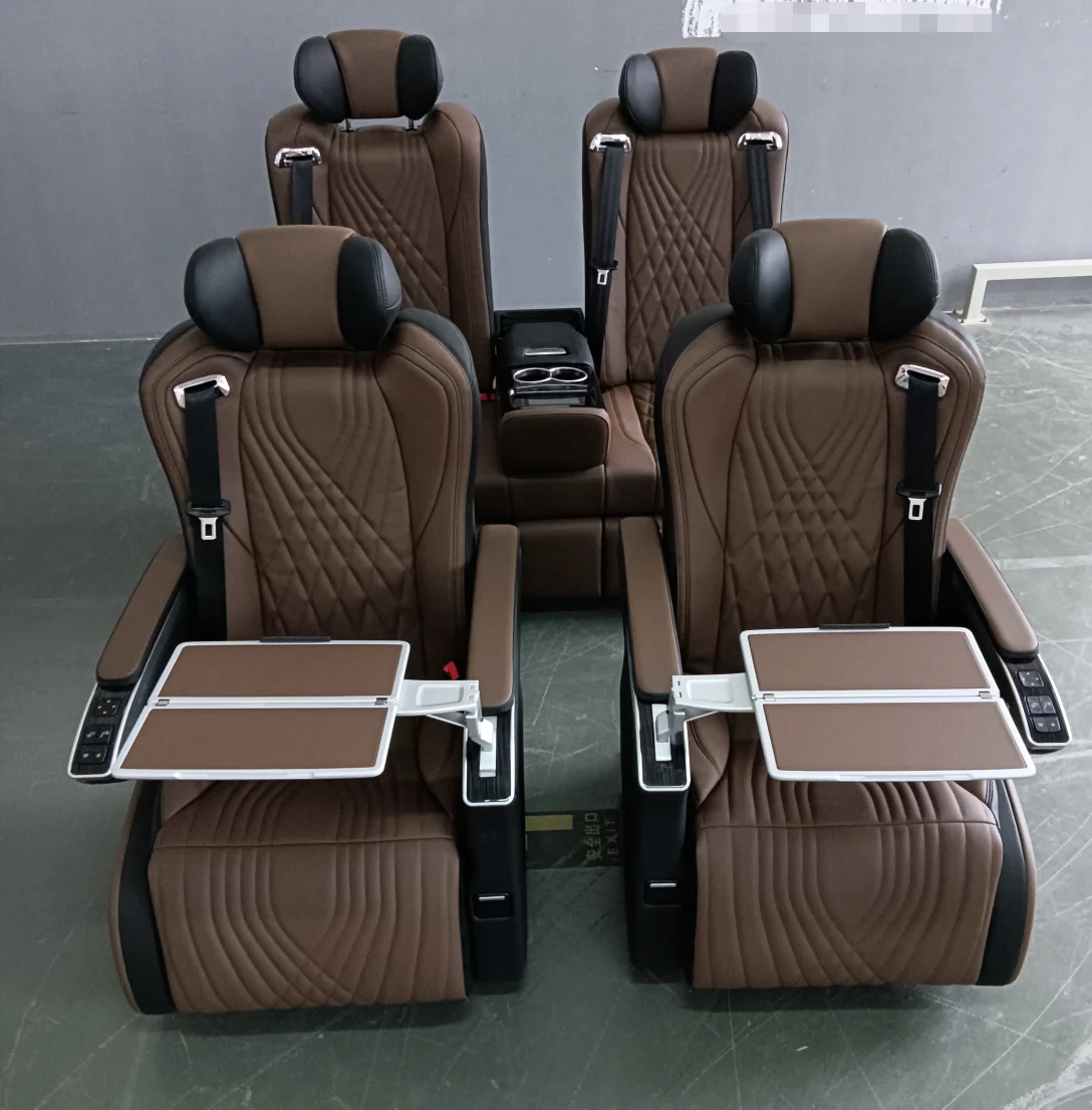 Van Interior Accessories Reclining Seat Vip Seat With Fold-Out Table for Mercedes  Metris Alphard W447 Captain Seat