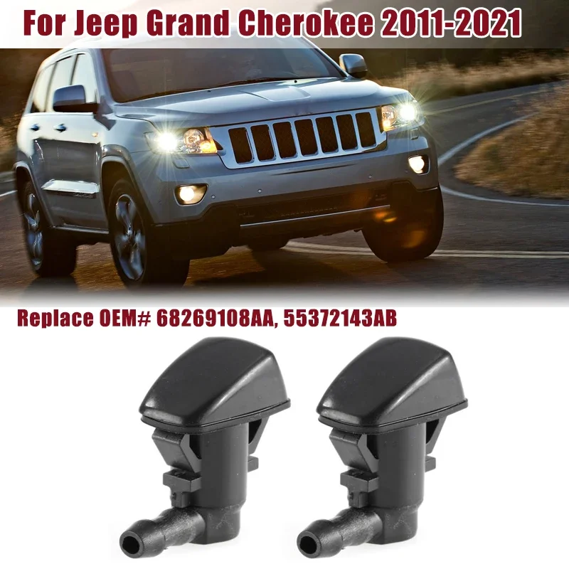 Ön cam yıkama nozulu silecek püskürtme jeti için Jeep Grand Cherokee Dodge Grand Caravan / Durango # 68269108AA 55372143AB