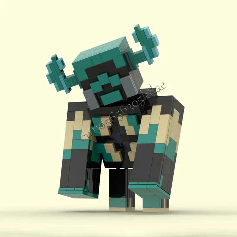 253 PCS MOC 유명한 게임 시리즈 교도관 Brickheadz 모델 빌딩 블록 DIY 조립 벽돌 장난감 어린이를위한 크리스마스 선물