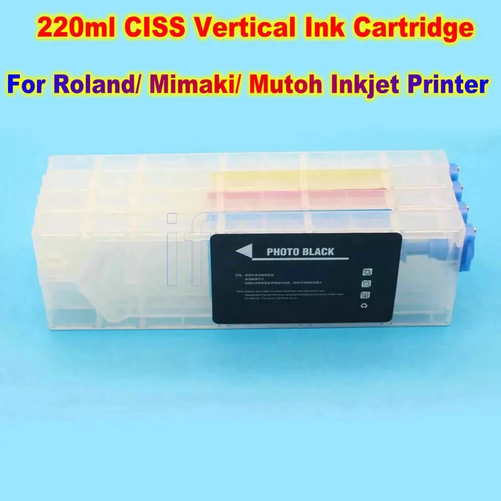 Roland Refill Printer Ink Cartridge for RE 640 RE640 Eco Solvent Printer Sub Tank CISS Continuous Ink Supply System Cartridges