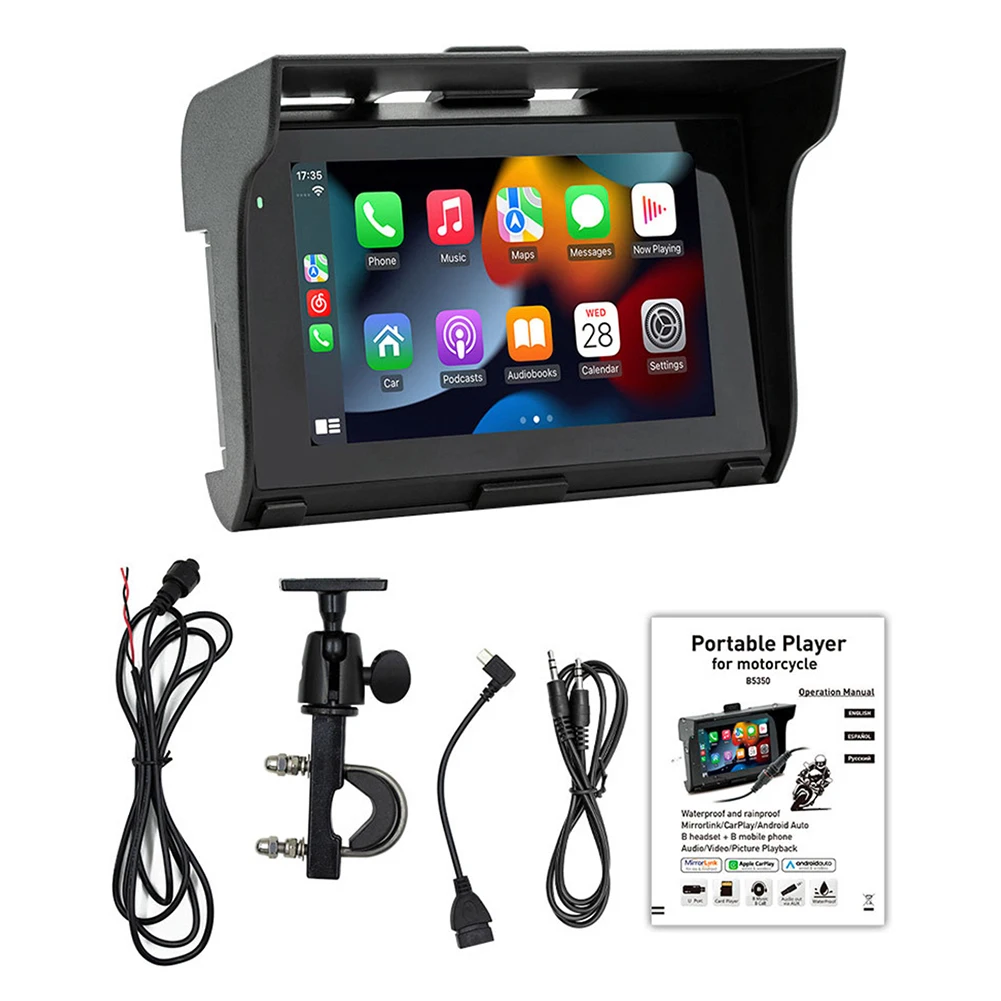 

Car Stereo Radio 5 Inch MP5 Player with HD Touch Screen Audio Receivers Compatible with Android Auto IOS Car Interaction System