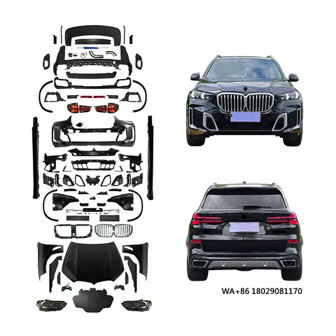 Auto Modificatie Voorbumper en Achterbumper Koplampen Bodykit Auto voor X5 F15 2014-2018 Upgrade 2025 G05 LCI MT Body Kit