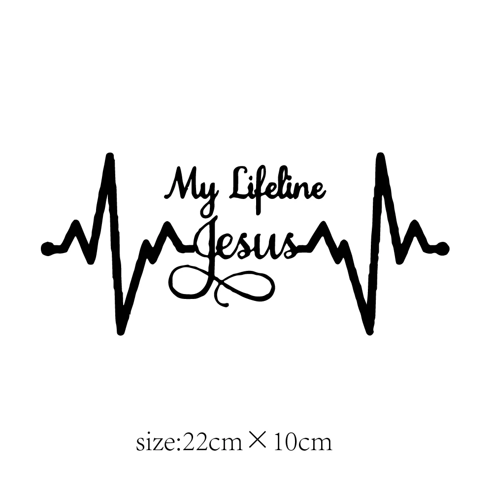 

My Lifeline Jesus Christian Car Window Laptop Vinyl Decal Decals, VinylCar Motorcycle Decals