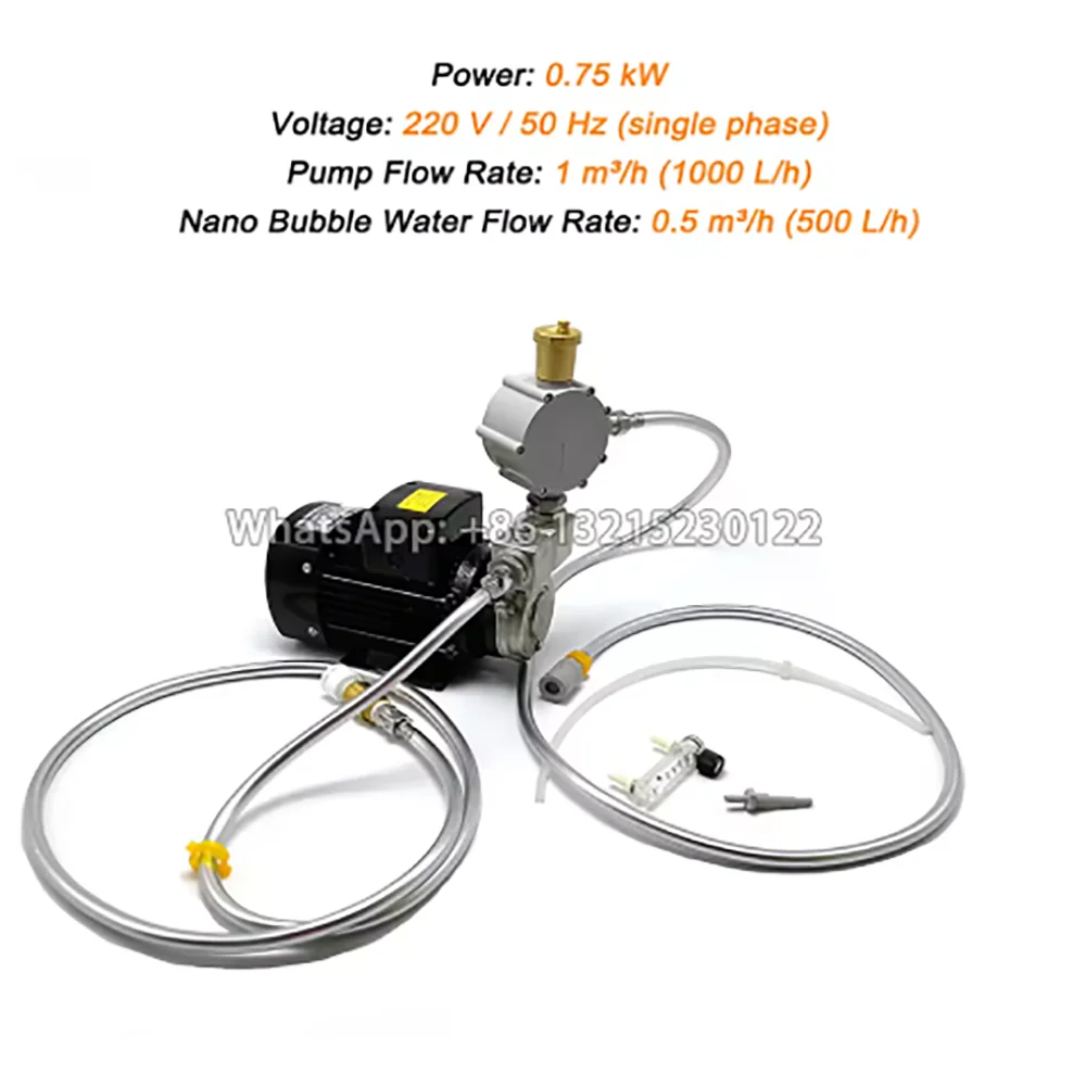 Micro Nano Bubble Generator Gas Liquid Mixing Dissolved Air Flotation Ozone Water Treatment Pump