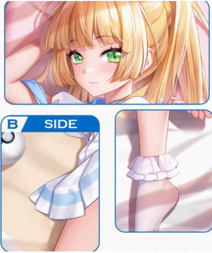 كيس وسادة جسم MHCY-Anime لكوسبلاي ، غطاء وسادة وسادة ، لعبة ، Lillie ، سلسلة الزي المدرسي ، Dakimakura ، معانقة ، أصلية