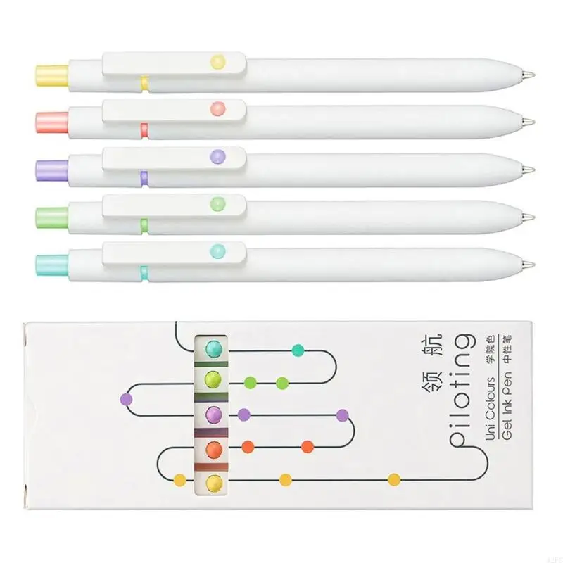 

J2FC Retractable Gel Pen Quick Drying Journaling Pen for Kid Student Adult Writing