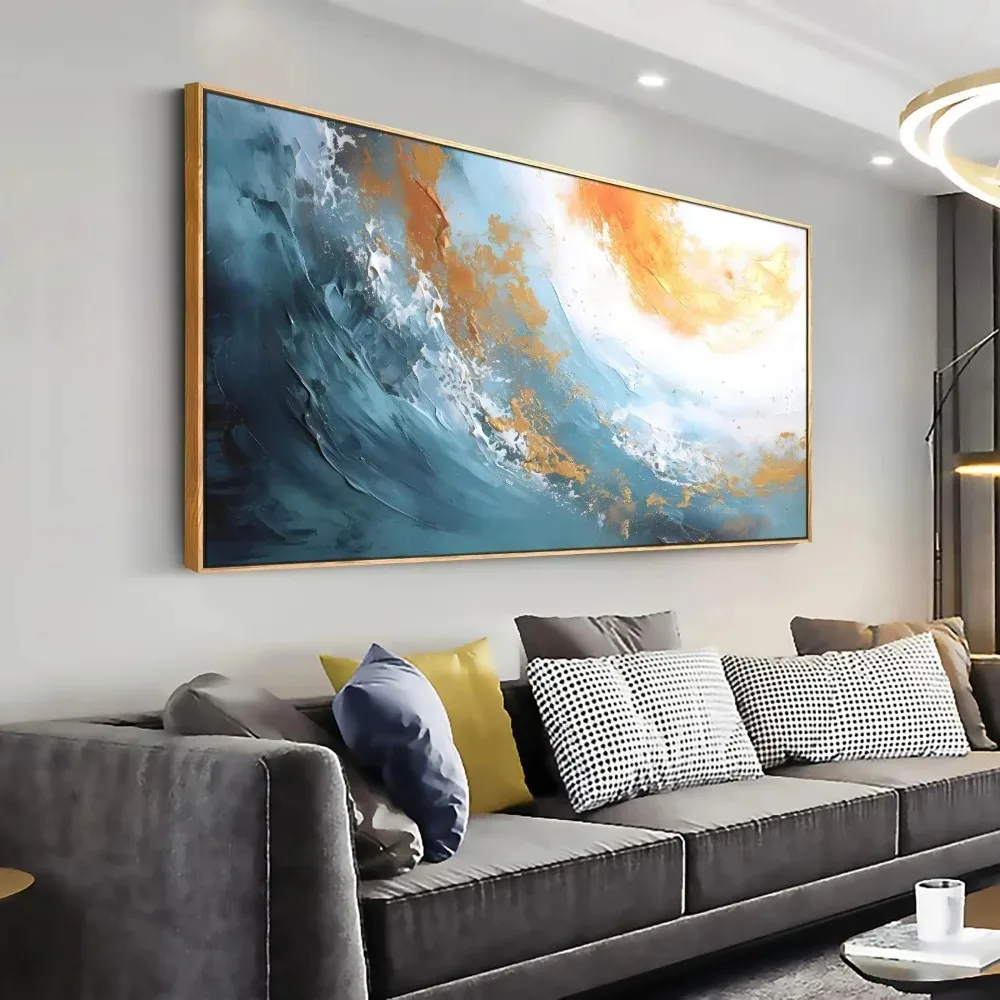 

Decorative Paintings Modern Colorful Graffiti Home Decorations Abstract Canvas Artwork on Wall Pictures of Ocean Waves Art Decor