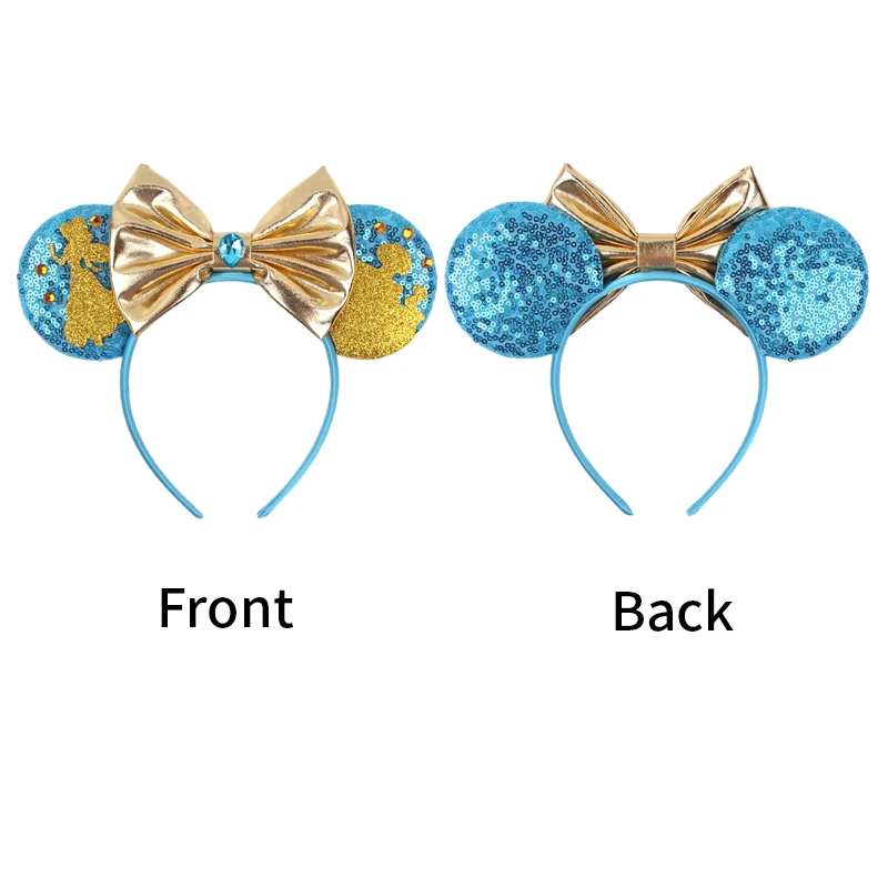 عصابات رأس ديزني ميكي ماوس برينسيس سنو وايت للفتيات، إكسسوارات شعر على شكل آذان التفاح والسمم للنساء، رباط شعر الملكة #3