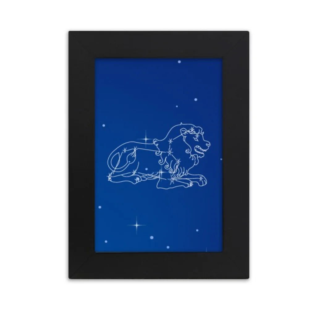 Star Universe Leo Constellation Pattern Desktop Photo Frame Picture Display Art Painting Exhibit