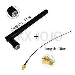 Wifi Antenna2.4G/ GPRS 3G GSM 3dBi Omni with SMA Male Plug for Wireless Router  + SMA to UFL1 Cable 15cm Extension