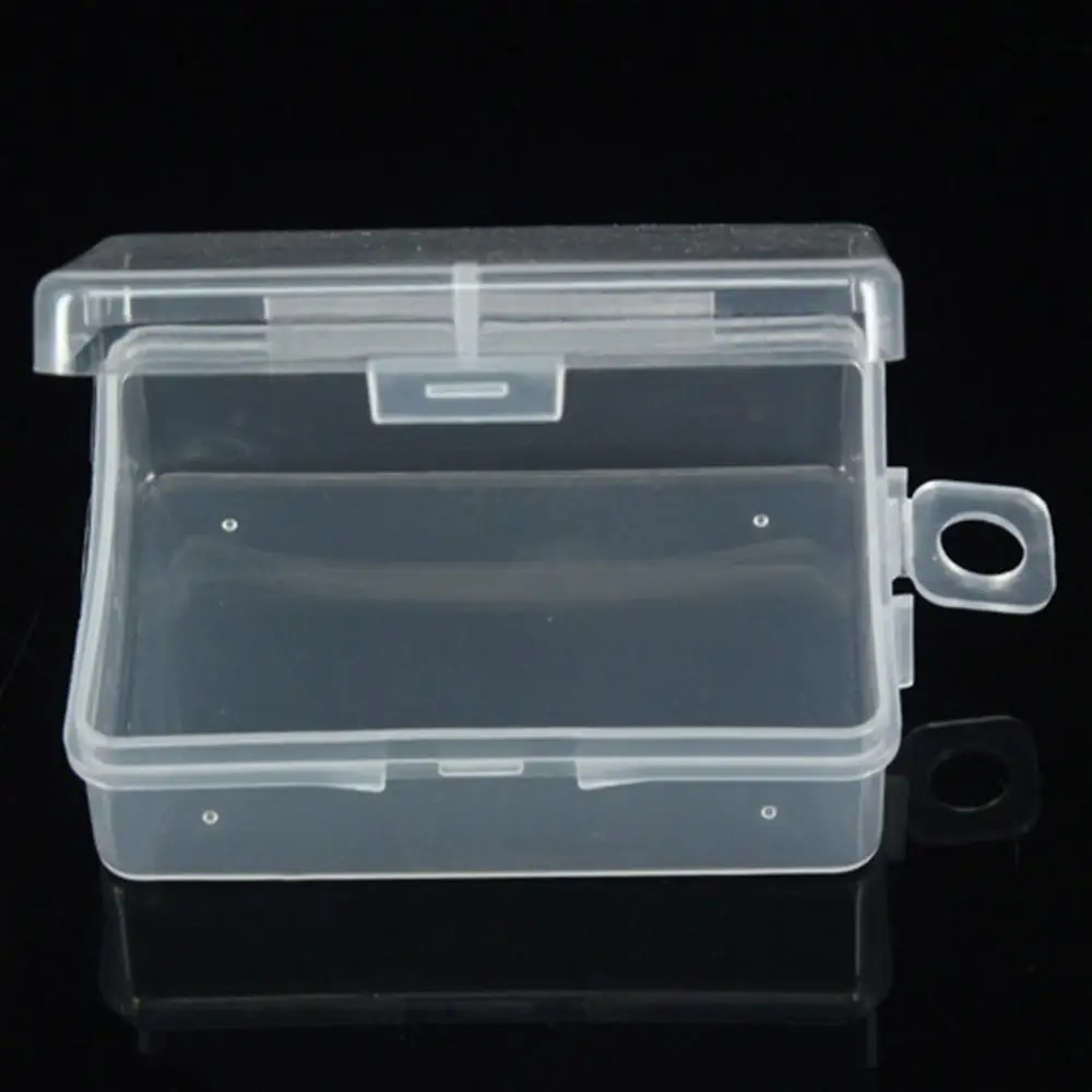 Clear Hook Box Plastic Transparent Storage Box Debris Collect Container Case With Lid