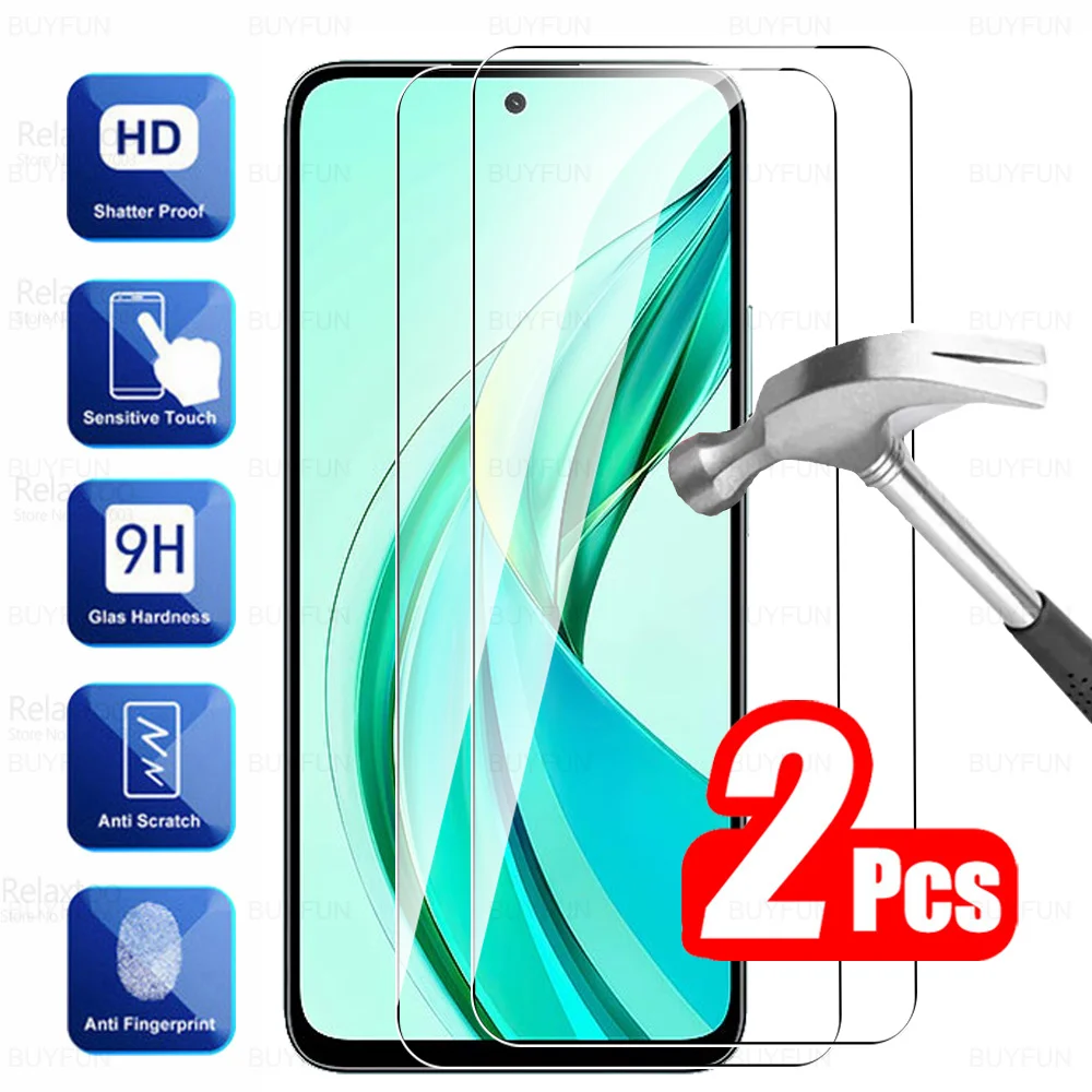 For Honor 90 Smart Glass 2Pcs Tempered Glass Honer 90Smart Honar Smart90 Honor90 Smart 5G 6.8inch HD Screen Protector Cover Film