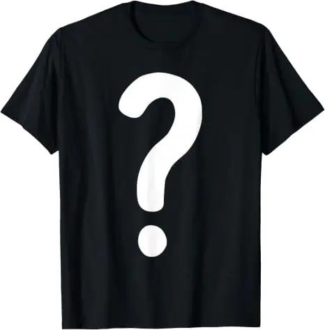Fragezeichen-Shirt für Paare, Männer, Frauen, Jungen, „Guess Who“-Kostüm-T-Shirt, Fragezeichen „Guess Who“-Shirts, Grafik-Streetwear-T-Shirt, Geschenke – Detail 8