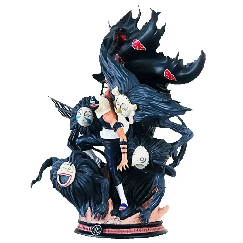 42-44cm 나루토 CS 아카츠키 카쿠즈와 사소리 GK 디오라마 스태츄 에픽 대형 애니메이션 장면 모델 박스 컬렉션 성인 팬을 위한 선물