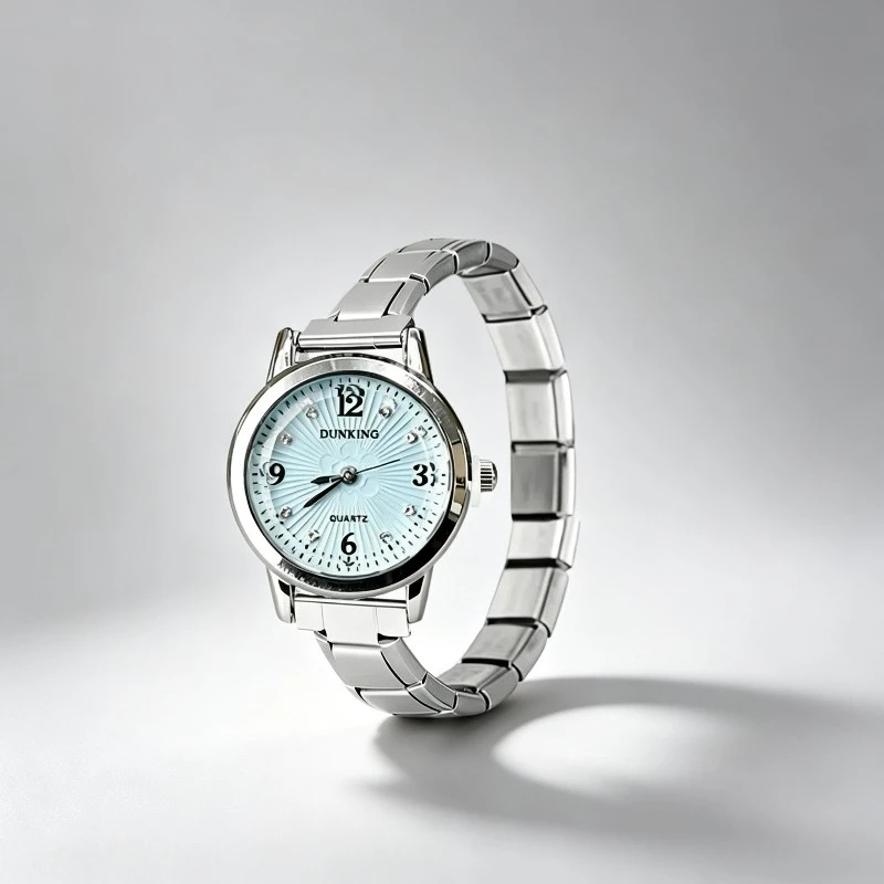 Elegant Premium Ladies Modular Quartz Watch Shiny Rhinestone Dial Elegant Temperament Stainless Steel Strap Women Wrist watch