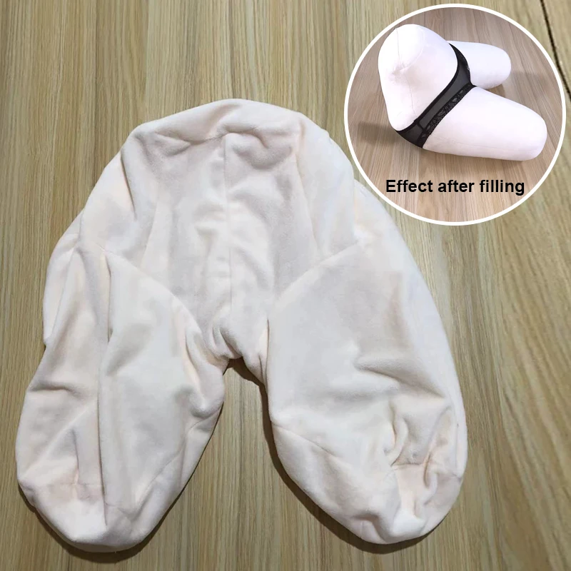 

Flannel Elasticity Fabric Creative Mannequin Hug Pillow Cover Large Hip Circumference L-shaped Cos Prop Decor Soft Washable