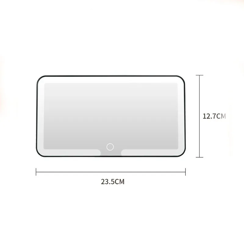 Universal Car Interior Sun Visor Vanity Mirror Rechargeable LED HD Makeup Fill Light Mirror for Ladies Car Mirror Accessories
