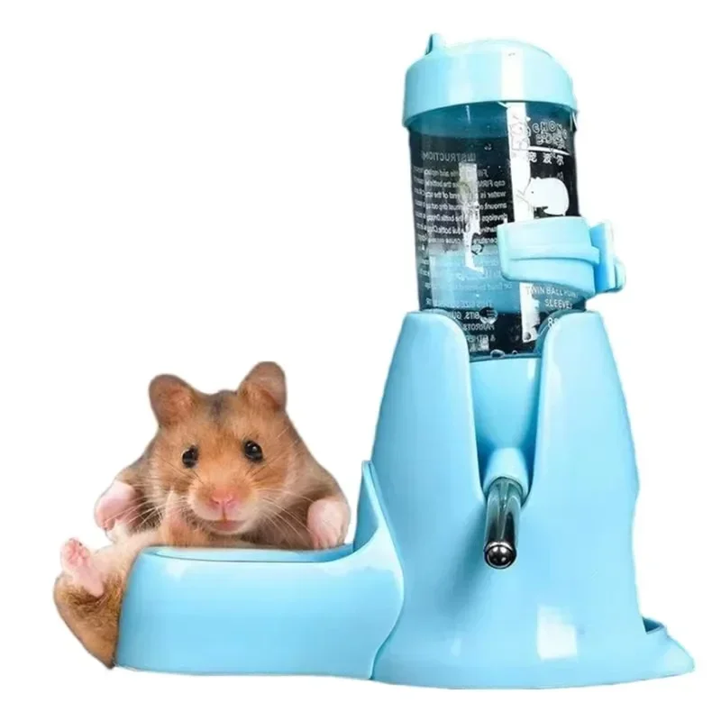 4 Color Plastic Hamster Drinker Water Bottle Dispenser Feeder Hanging Pet Guinea Pig Squirrel Rabbit Drinking Head Pipe Fountain