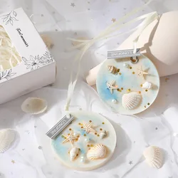 Flameless Aromatherapy Wardrobe Scented Wax Tablets Shell Decoration Sachets Deodorant Hanging Fragrance Air Freshener