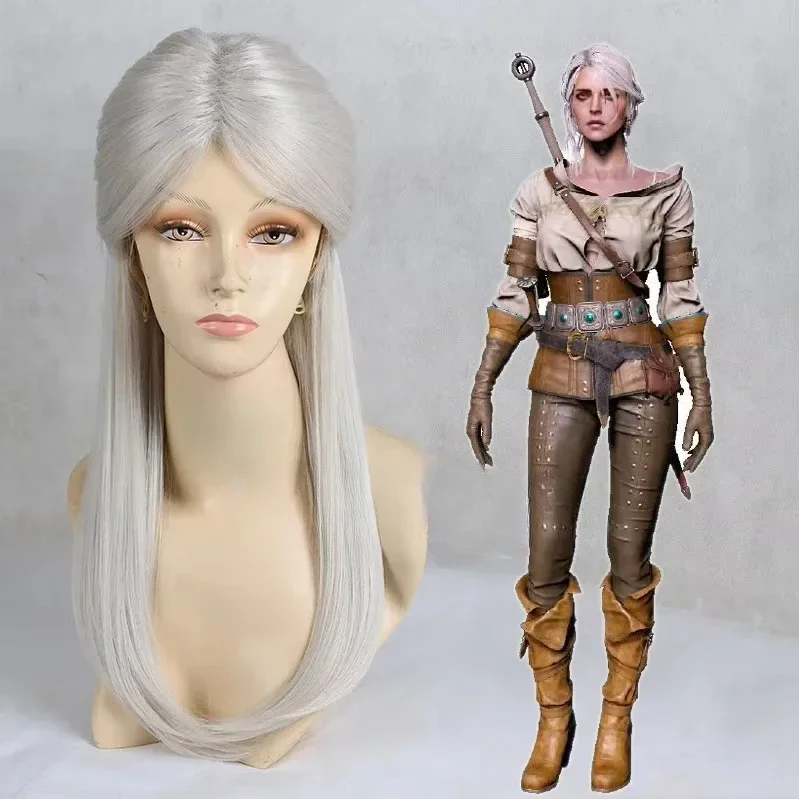 

2025Witcher Hunter, косплей Ciri, ролевая игра Ultraviolet Cowilla, серебряные волосы 303
