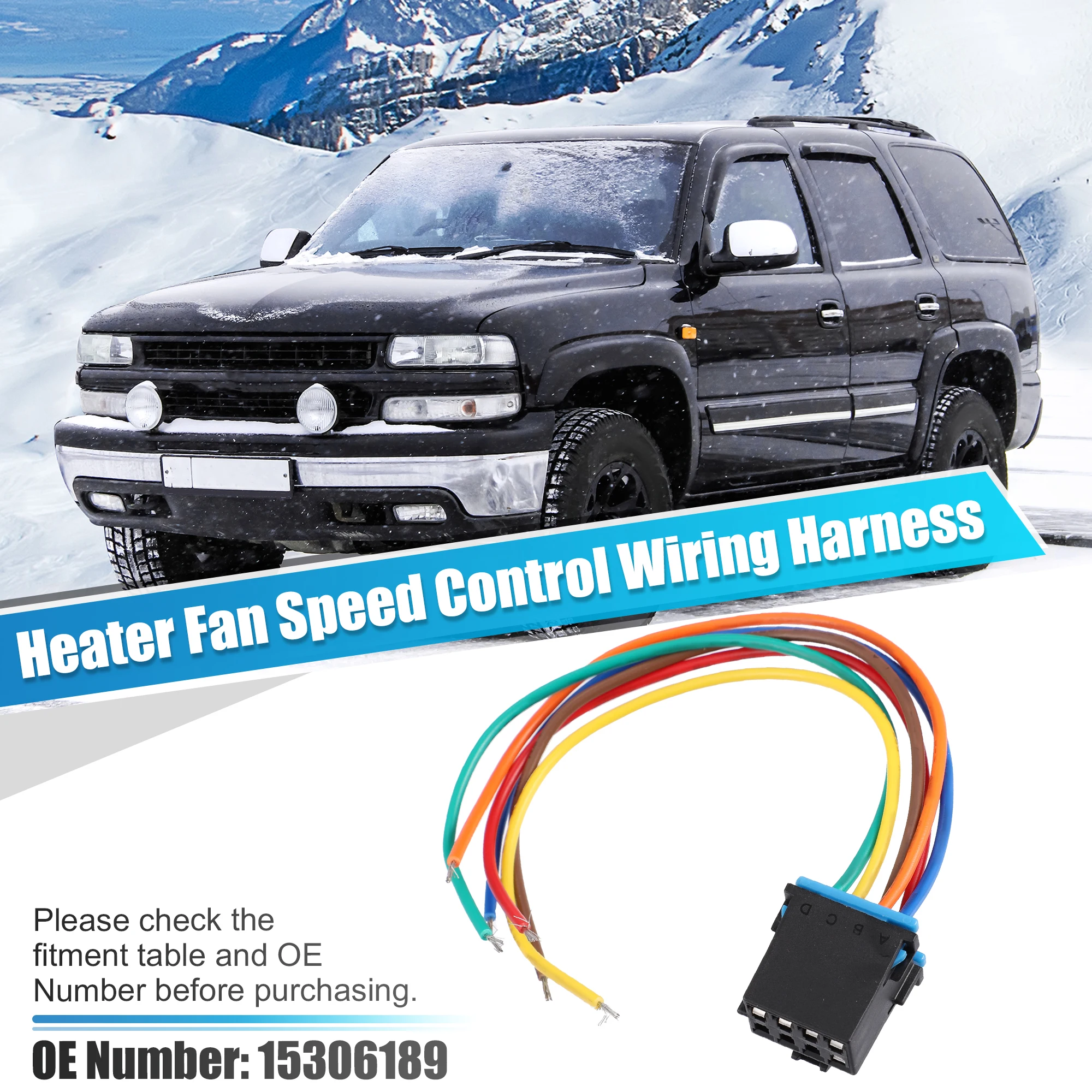 UXCELL For AC Heater Climate Fan Speed Control Wiring Harness for Chevy C1500 C3500 Suburban Silverado Tahoe for GMC G1500