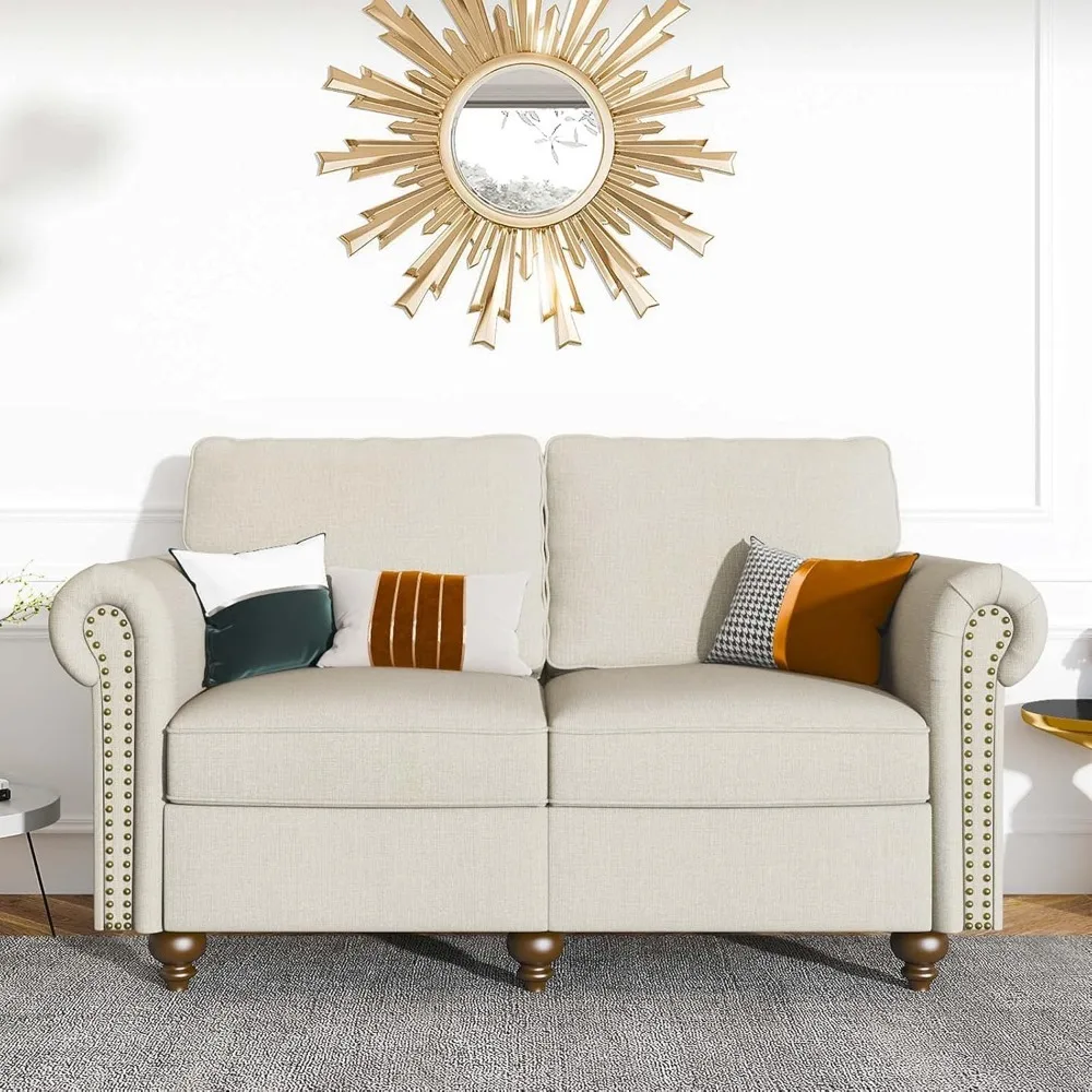 American style Loveseat Sofa ,2 Seater Modern Sofa with Tufted Cushions, for Small Space ,Small Love Seat Couch