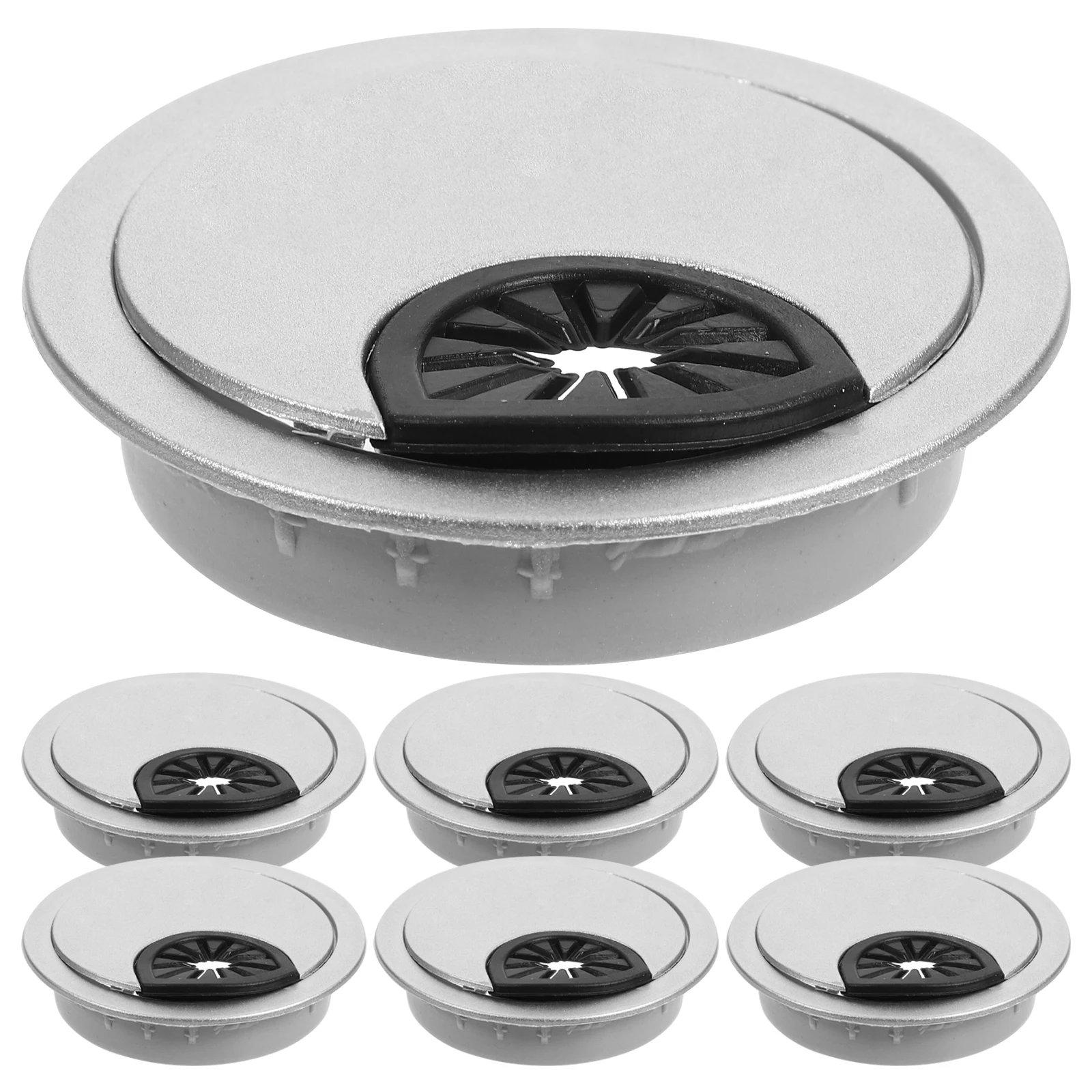 

20pcs 50mm Desk Grommet Wire Cover Cable Hole Plug Cord Hole Plug Silica Gel Computer Desk Threading Elegant Design Durable