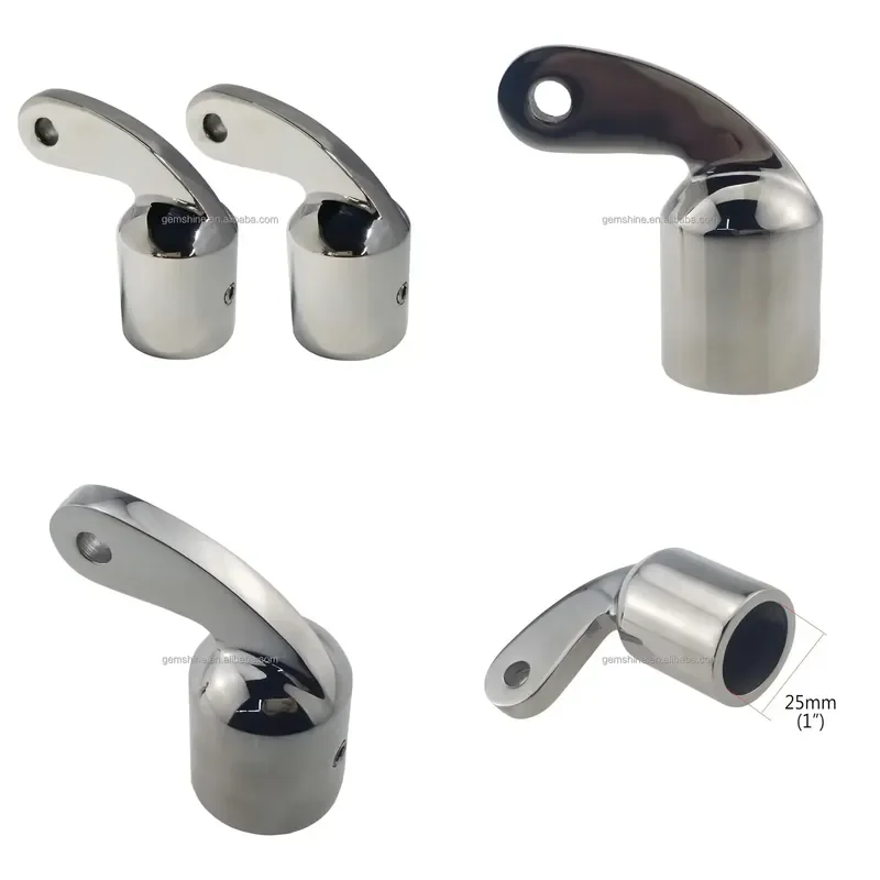 Irregular stainless steel sliding elbow adapter, suitable for marine awnings,speedboat pipe heads, covers awning