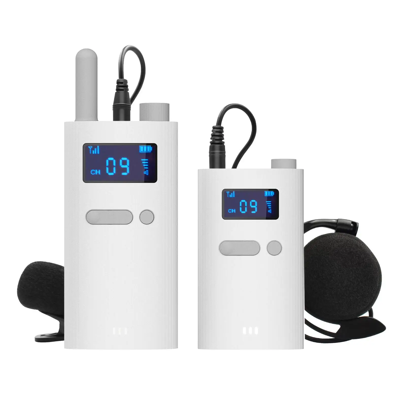 Wireless Tour Guide System Direct Replaces 2.4G 35 Channels Easy to Set up Accessories for Tour Church School Guide Conference