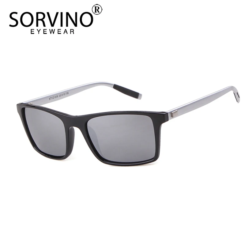 SORVINO Luxury Vintage Square Polarized Sunglasses Men Women Fashion Travel Driving Fishing Sun Glasses TR90 Eyewear UV400