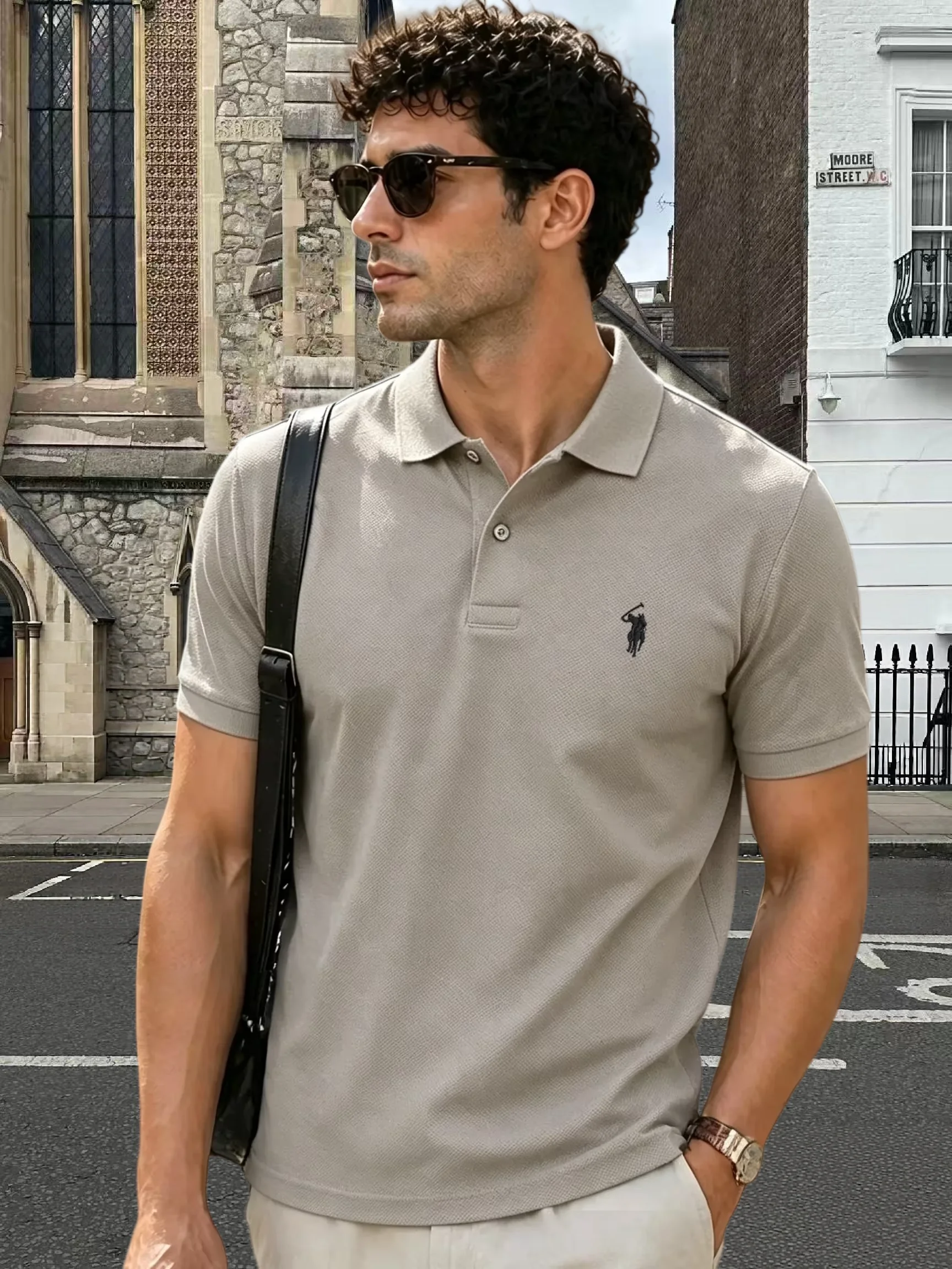 上質コットン100%通気性半袖男性2026年夏定番ポールブラ - Polo Shirt Equestrian のレビューと価格
