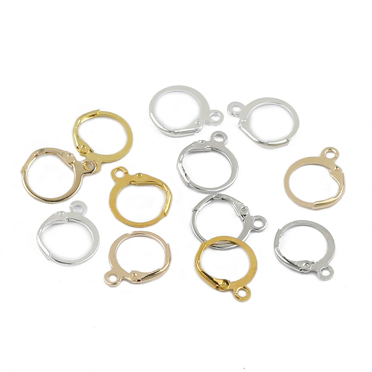 Französischer Stil DIY Legierung Ohrring Haken Verschluss 50/100 Stück für Schmuckherstellung Zubehör Ohrring Dekoration Ohrring Erkenntnisse Zubehör