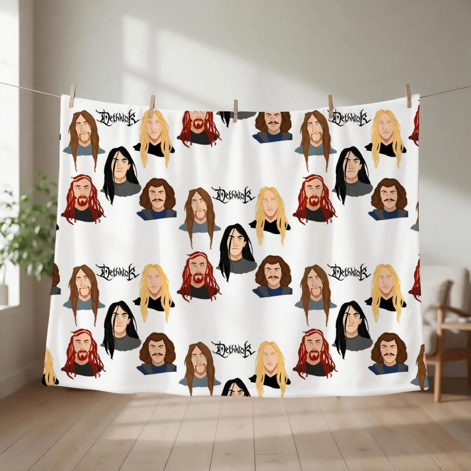 Metalocalypse - Dethklok Throw Blanket Bed covers decorative halloween Luxury St Blankets