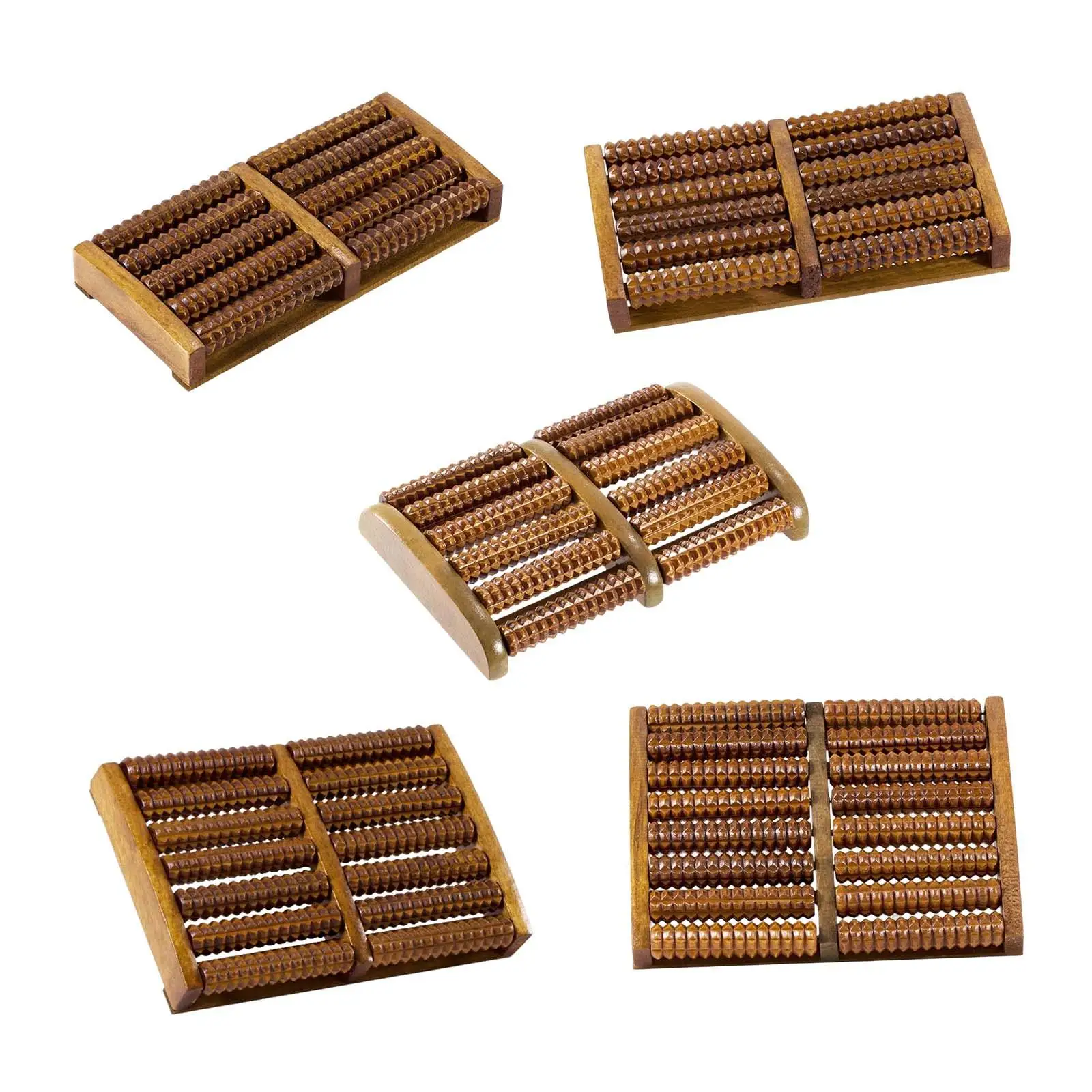 Wood Feet Heel Massager Roller Massage Tools During Watching TV, in Office