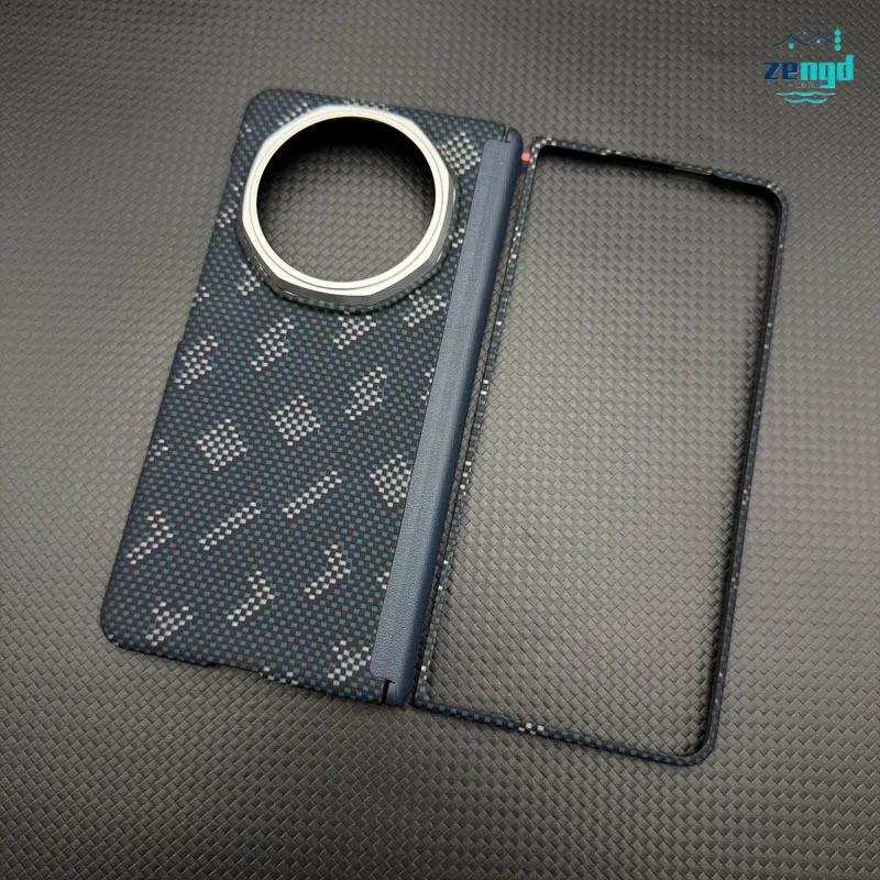 

Для HONOR Magic V5 Магнитный флип-чехол из кевларового волокна — ультратонкий защитный чехол для всего тела с противоударным дизайном, тонкий роскошный стиль