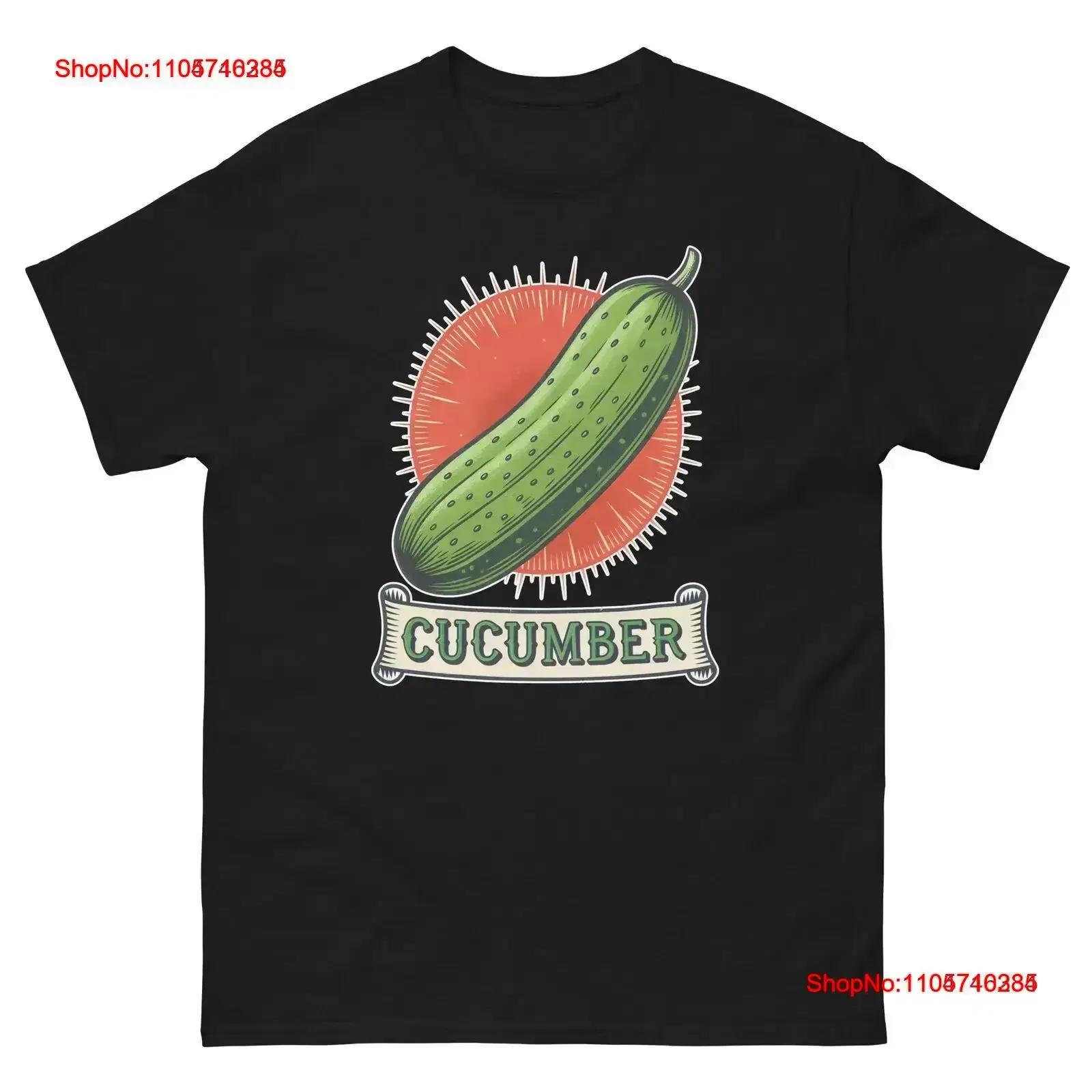 Cucumber Fruits Vegetables Fresh Food Groceries T Shirt vintage Washed streetwear Soft designer clothes Top For Everyday Wear