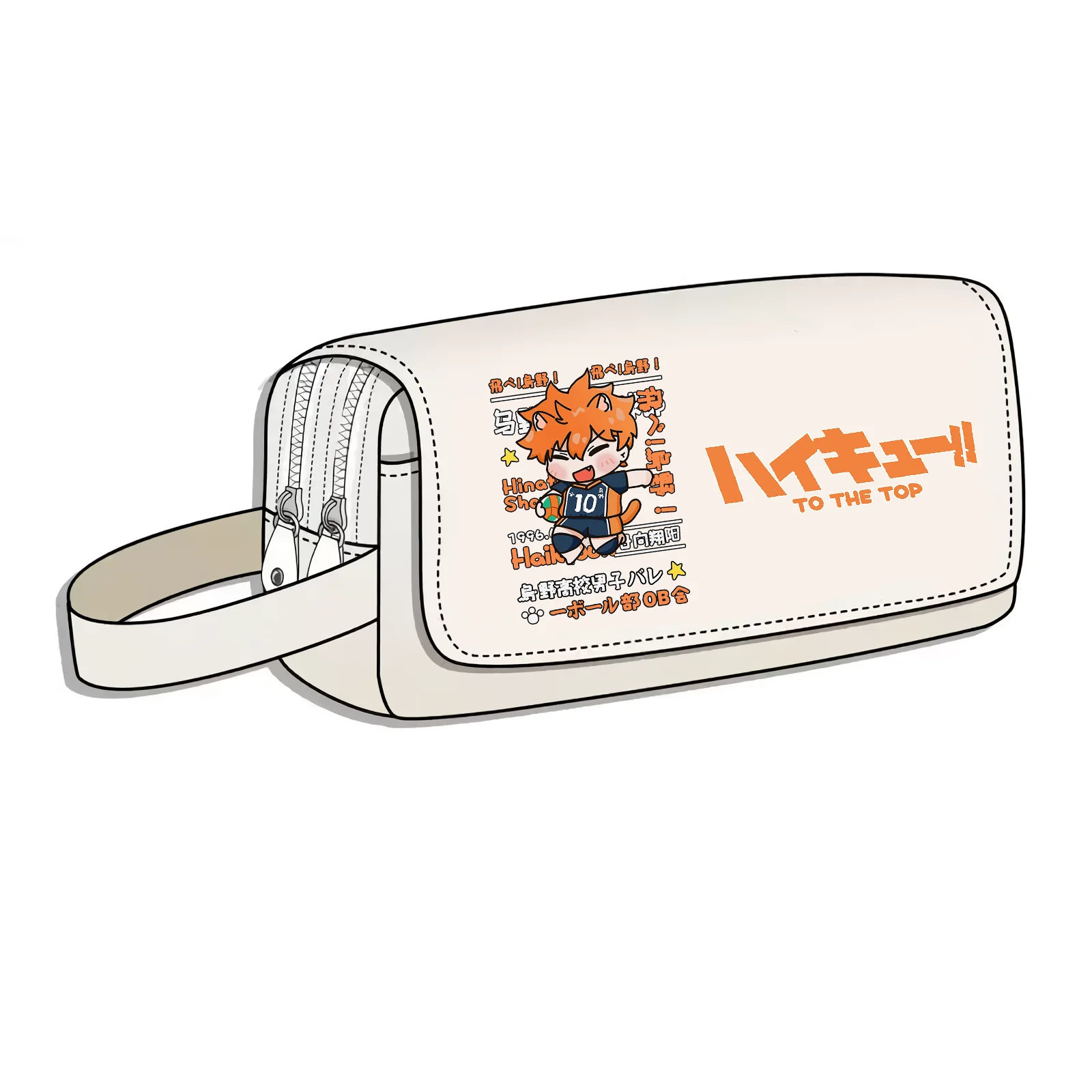 Anime Haikyuu!! VBC Large School Pencil Bag Cartoon Multi-function Stationery Storage Bags Oxford Pen Bags Make up Cosmetic Bag