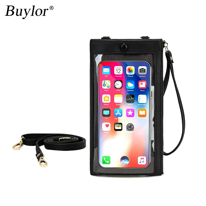 

Кошелек для телефона с сенсорным экраном, большая емкость, тонкий минималистичный длинный кошелек, высококачественная сумка из искусственной кожи с несколькими картами, клатч для монет