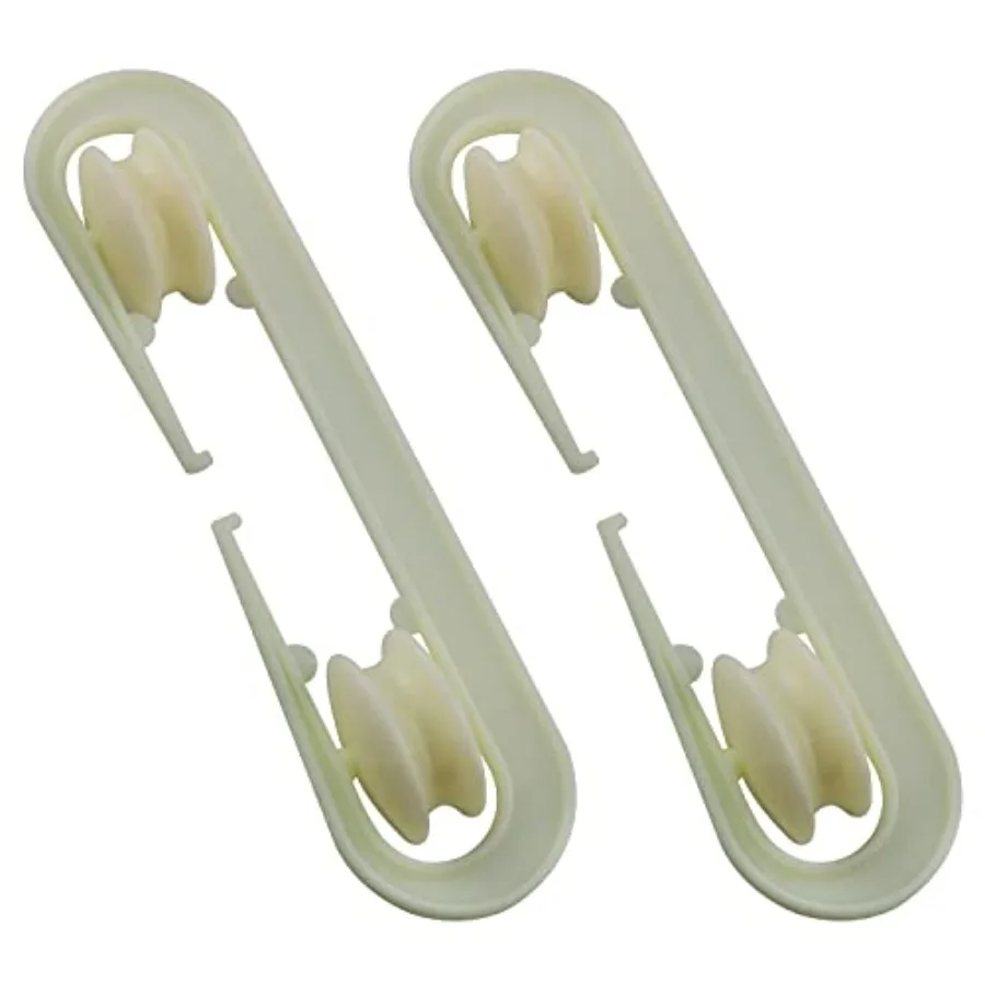 2PCS Plastic Clothes Line Separator Spreader Pulley, Rope Wire Separation Pulley, S-Shaped Clothes line Splitter, Clothes line