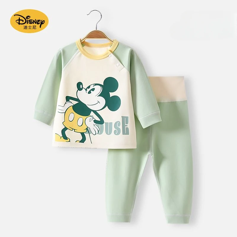 Disney Mickey Minnie Lotso Pooh Bär Niedlicher Cartoon Kinder Baumwollpyjama Personalisierter kreativer Anime Film Home Kleidung Geschenk