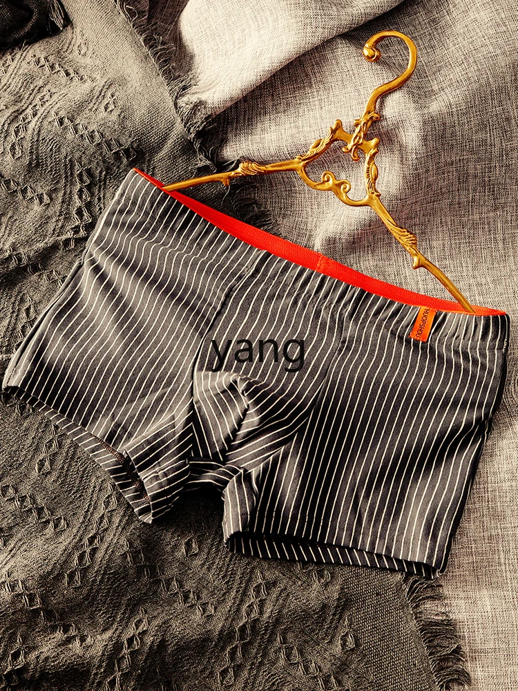 Yjq pure cotton men's underwear striped sports shorts flat-corner four-corner men's underwear
