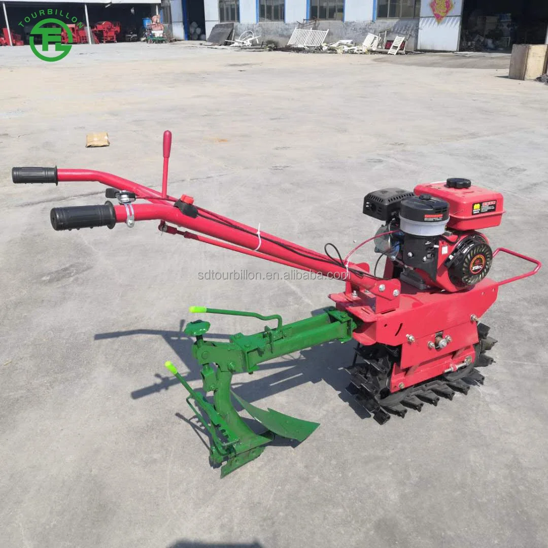 Power Tiller Rotary Cultivator Small Plough Machine Cultivator Gasoline  Dieses Engine Mini Self propelled for farming