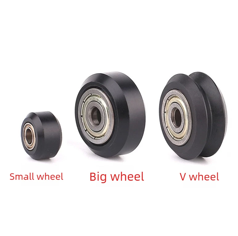 1/3/6/10PCS3D Printer Plastic POM Large Wheels Small Wheels V-wheels, with Bearing Idler Wheels V-shaped Groove Aluminum Pulleys