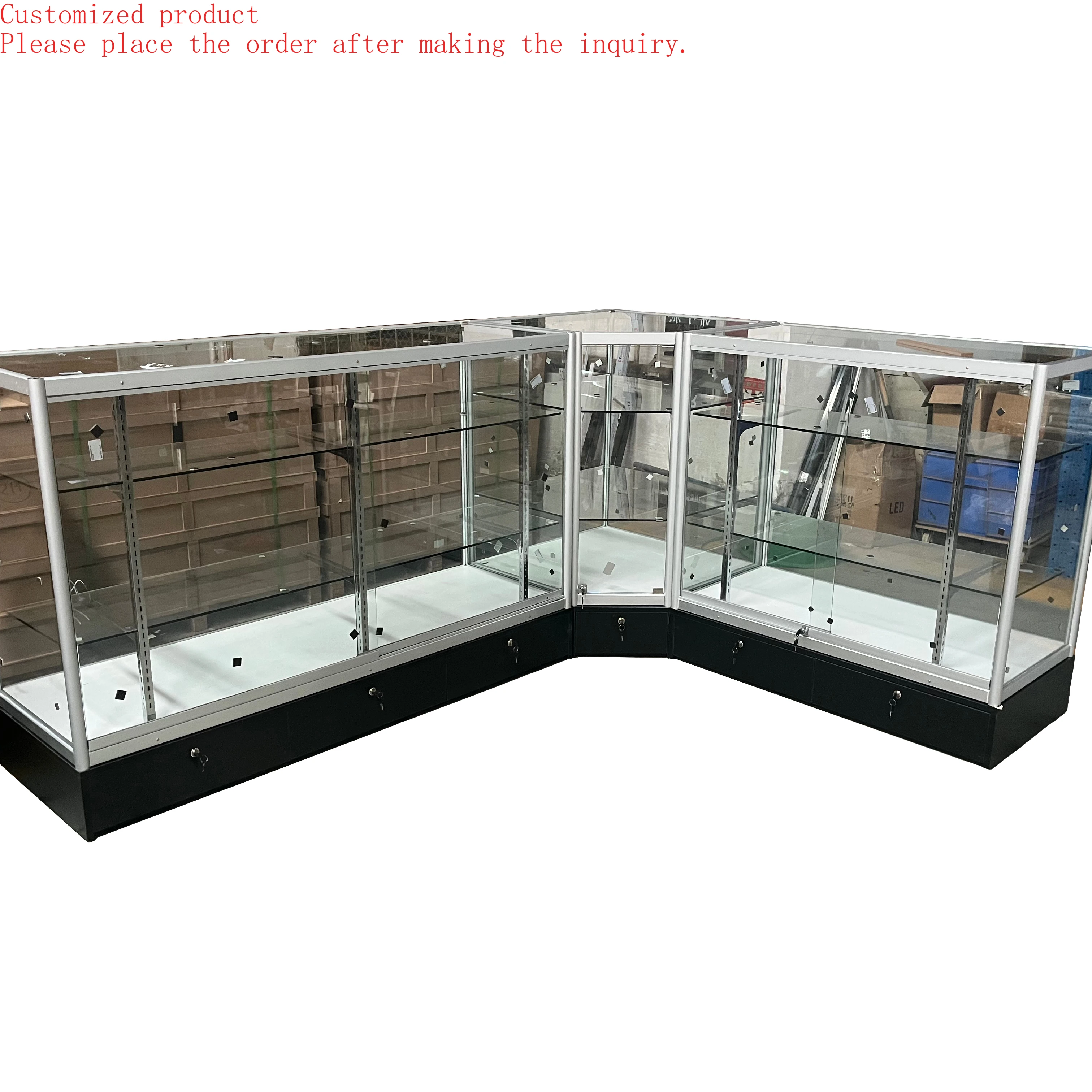 

Custom.Glass Corner Cabinets and Glass Jewelry Display Cabinet Display showcase for Sale