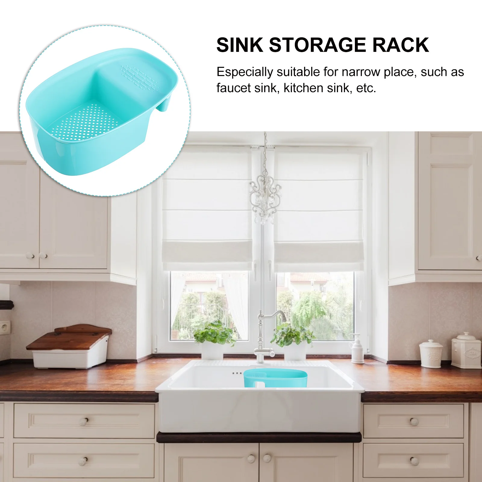 

Drainer Kitchen Sponge Holder Ventilating Storage Organizer Small Size Easy Clean Fast Drain Suitable Narrow Space