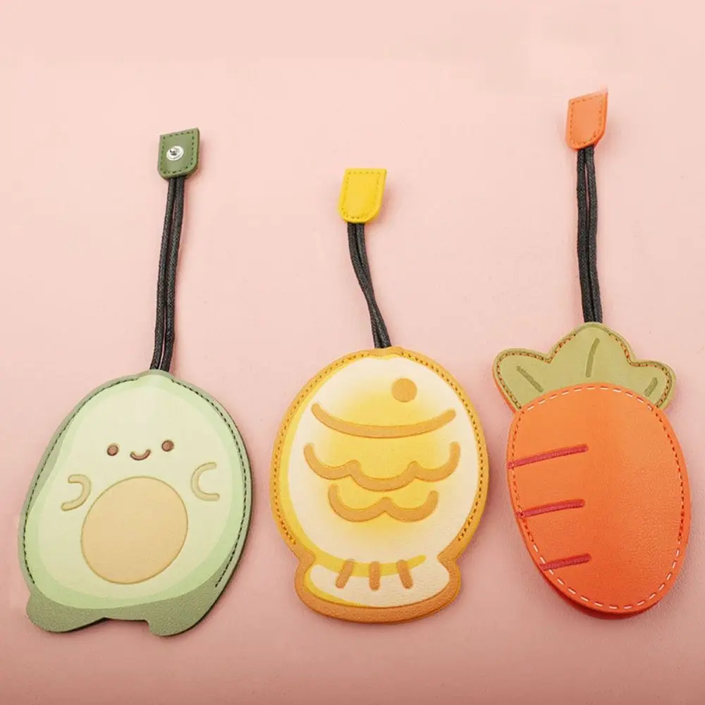 Cute PU Leather Key Bag Large Capacity Universal Pull-out Key Bag Multi-function Open Mouth Key Bag Motorcycle