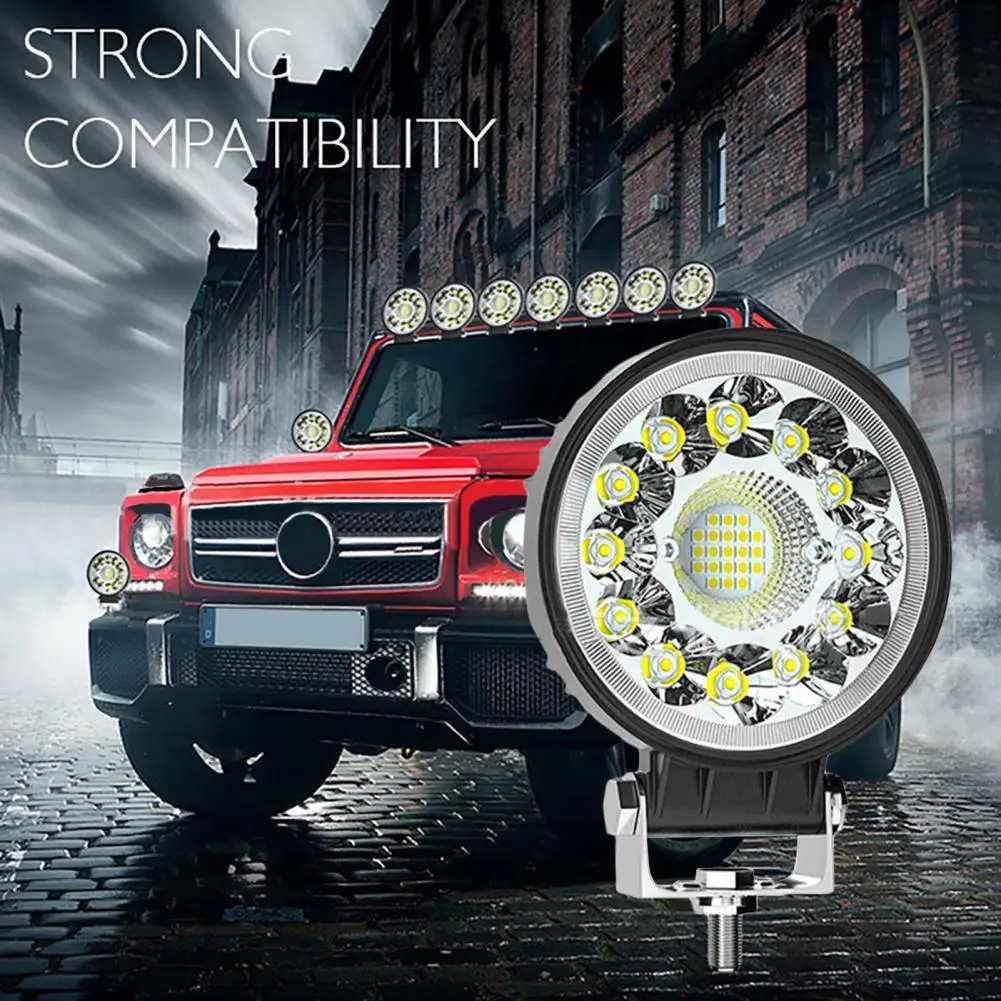 1pc 99W Work Lamp Front Driving Lamp Long Lifespan Fog Lamp High Power Spot Lamp Headlight 6500K 4 Inch LED Work Light for Jeep