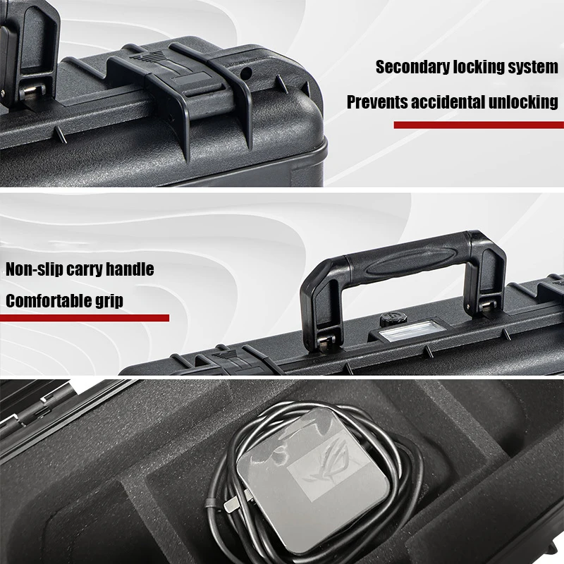 

Portable Carrying Storage Bag for ROG Ally X Case Bag Shockproof Protective Travel Case Leather Hard Console Accessories