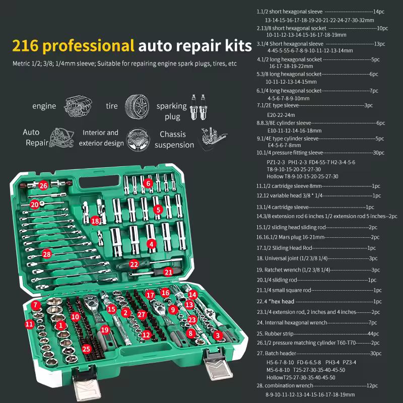 216pcs 도구 세트 이미지 2