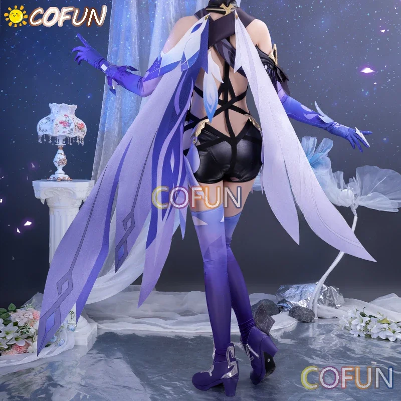 

COFUN Game Genshin Impact Tartaglia Skirk Cosplay Costume Halloween Outfits Women Anime Clothing Full Set